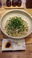 「牡蠣醤油まぜそば(２玉)730円」@梨の花の写真