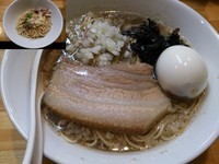 「【限定】背脂煮干ソバ＋味玉」@煮干中華ソバ イチカワの写真