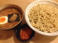 「つけ麺中盛り＋辛みの素：820＋100円」@えびすらーめんの写真