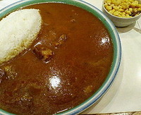 「ビーフカレー　７００円（本日のサービス価格：通常８００円）」@インド風サラサラカレー モンスナックの写真