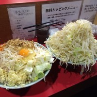 「まぜそば＋麺マシ＋ねぎ」@麺屋 鳳の写真