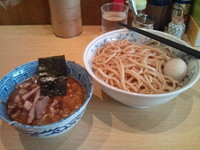 「つけめん+大盛り+味玉+半チャーシュー」@くり山の写真