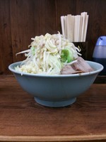 「ラーメン(麺カタメ、ヤサイマシマシニンニクアブラ)」@ラーメン二郎 池袋東口店の写真