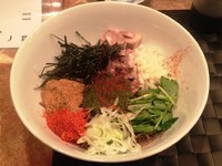 「和え蕎麦スペシャル麺（海老）630円」@灰汁中華 丿貫の写真