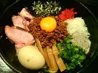 「【裏メニュー】カレまぜ 810円＋味玉」@麺匠 我家の写真