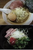 「【限定】白湯ニボイカドロ～リ￥850＋味玉＋和え麺￥150」@へべれ家の写真