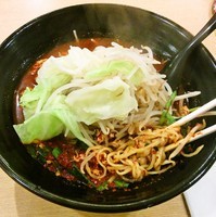 「辛麺（25倍）+野菜　850+150＝1,000円」@御盛旬味家の写真