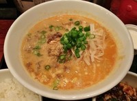 「胡麻みそ担担麺（ミニ麻婆豆腐付き） \1200」@中華香彩 JASMINE 口福厨房 日本橋店の写真