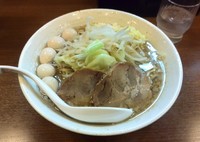 「味玉ジャイ麺（中盛・野菜少なめ・にんにく・しょうが）」@剛田製麺店 前橋店の写真