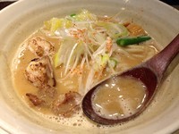 「もつらーめん　￥８５０」@鷄魚介 ほそ道の写真