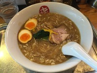 「中華そば小＋煮玉子＋チャーハン小」@中華そば まるきの写真