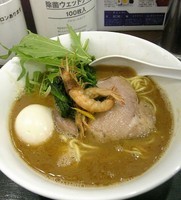 「【限定】アラ炊き似星+味玉」@ラーメン愉悦処 似星の写真