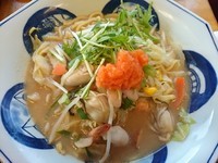 「かきちゃんぽん（みそスープ）レギュラー￥961」@長崎ちゃんぽん リンガーハット 川越東洋大前店の写真