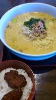 「ラーメンランチ 味噌 864円」@めの娘 三俣店の写真