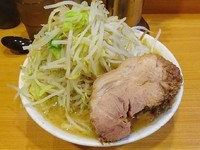 「小ラーメン:丸鶏入りスープ（730円）ニンニク少し」@ラーメン二郎 八王子野猿街道店2の写真