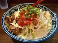 「【Twitter限定】アンチョビサルサラーメン890円」@ラーメンアキラの写真