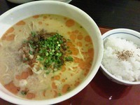 「麻辣坦々麺（780円）半ライス（100円）」@担々麺専門 發巳 砥上店の写真