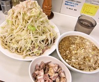 「味噌つけ麺（大盛）+小間チャ　1,070円」@ラーメン大 我孫子店の写真