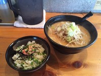 「味噌ラーメン 並(700円)+めんたいマヨ丼(200円)」@大正麺業の写真