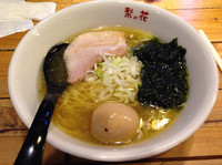 「生青海苔の塩ラーメン柚子風味」@梨の花の写真