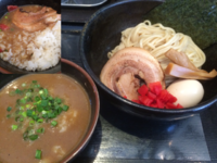 「カレーつけそば 860円＋半ごはん 110円」@麺匠 我家の写真