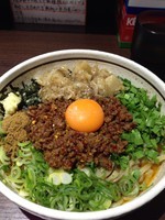 「台湾混ぜそば 大盛 背脂」@麺屋はなび 新宿店の写真