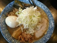 「濃厚狼煙らーめん（蟹ver.）￥750＋刻みネギ増し￥100」@狼煙 〜NOROSHI〜の写真