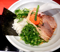 「特製まぜSOBA＋青ネギ(880円）」@銀座 篝 ラゾーナ川崎プラザ店の写真
