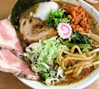 「豚骨辛味噌ラーメン（メチャ辛）1,100円」@MENYA 食い味の道有楽の写真