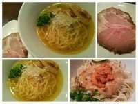 「【1周年記念限定】珠玉そば（塩）＋感謝玉（帆立ウニソース）」@麺や 虎徹の写真