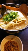 「2代目濃厚ラーメン大盛り(つけ麺用の麺)➕キーマ」@二代目 狼煙 ～心～の写真
