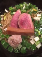 「鴨塩そば1200円」@饗 くろ㐂の写真