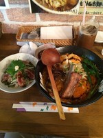 「元祖特製ラーメン&ミニステーキ丼」@グランディールの写真