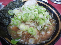「ラーメン、ねぎ多目、バラチャーシュー5枚」@王道家の写真