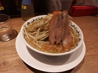 「野郎ラーメン　極太　平打ち麺」@野郎ラーメン 町田店の写真