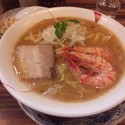 極海老らーめん(中太麺と思ったら細麺)