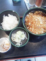 「納豆（温・生）\350」@ゆで太郎 神田橋店の写真