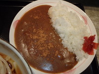 「唐揚げカレーセット(おろしぶっかけ)(1,000円)1玉無料」@さぬきうどん天霧 可部店の写真