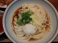 「唐揚げカレーセット(おろしぶっかけ)(1,000円)1玉無料」@さぬきうどん天霧 可部店の写真