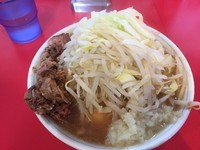 「ミニラーメン野菜チョイ増ニンニクタマネギダブル」@麺屋 桐龍の写真