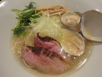 「【限定】蛤出汁鴨そば（塩・細麺）￥850」@麺や 虎徹の写真