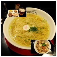 「【元旦限定】PRECIOUS＋ビール」@肉煮干し中華そば さいころの写真