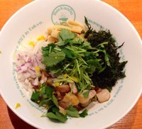 「グリーン麺 (並) まぜそば　800円」@麺屋 六感堂 Rock'anDoの写真