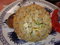 「ミニチャンポン(520円)、半炒飯(250円)」@佐賀ラーメン 喰道楽 武雄店の写真