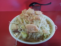 「小ラーメン(野菜・脂・カラメ)」@ラーメン二郎 茨城守谷店の写真