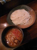 「醤油つけそば（海老脂）７５０円」@和風つけそば らーめん桜桃の写真