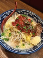 「【Twitter限定】アンチョビサルサラーメン￥890」@ラーメンアキラの写真