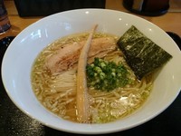 「煮干塩らーめん(細麺150g)750円」@手打ちうどん 如水の写真