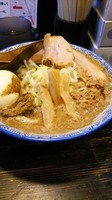 「濃厚狼煙ラーメン大盛り＋味玉」@狼煙 〜NOROSHI〜の写真