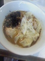 「【限定】味噌煮干ワンタン 1050円」@ラーメン星印の写真